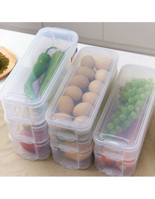 Japanese refrigerator multi-layer fresh-keeping box noodle egg dumpling box miscellaneous grain dry food storage box cold storage box