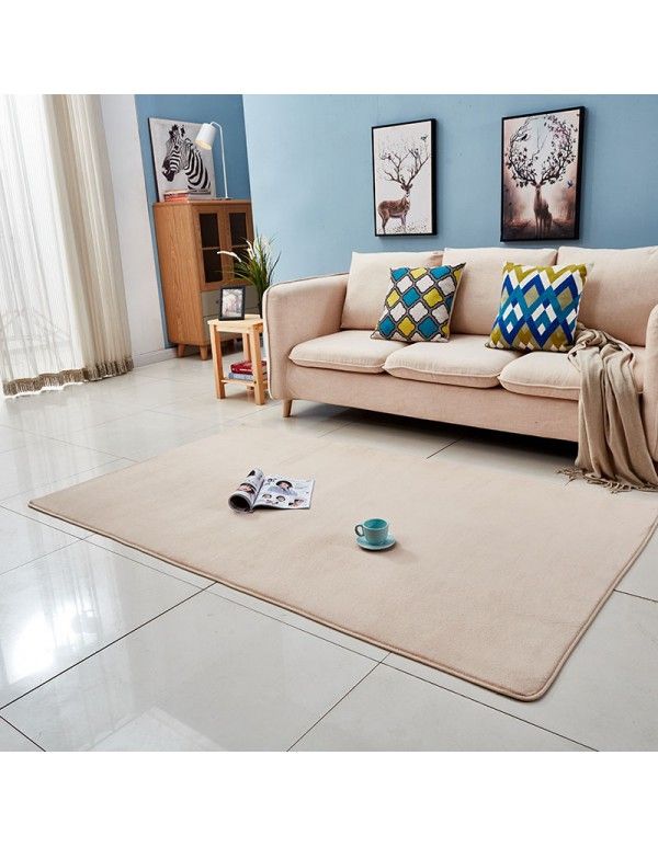 Carpet mat custom flat coral carpet simple plush carpet living room bedroom study full spread 
