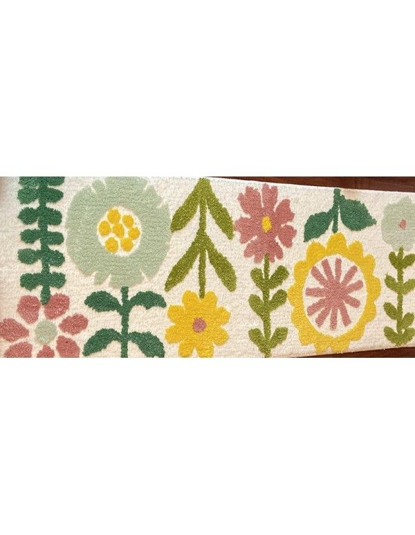 Customized carpet for entering the house, porch mat for entering the house, kitchen, household pedal mat, wholesale by manufacturer, small flower and small tree 