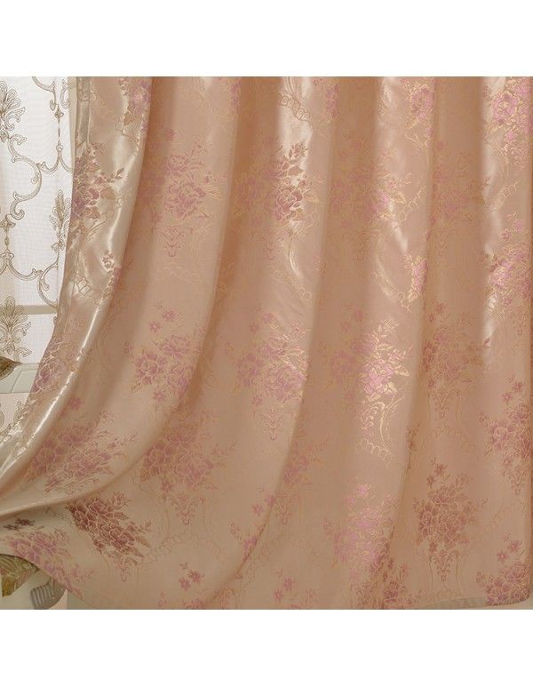 Manufacturer direct selling European high precision jacquard curtain cloth wholesale living room bedroom finished curtain special price clearance 
