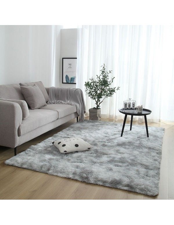 Factory direct sales gradual tie dye carpet Plush living room bedroom bedside tea table carpet floor mat mat custom wholesale 