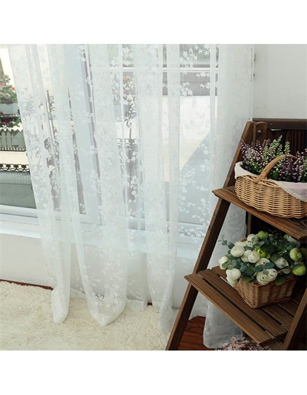 Manufacturer direct selling lace window screen white window screen wholesale foreign trade finished window screen custom cross border products 
