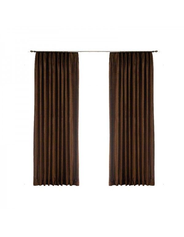 Meimi factory direct thickened shading flannel curtain hotel project shading heat insulation curtain finished curtain customization 