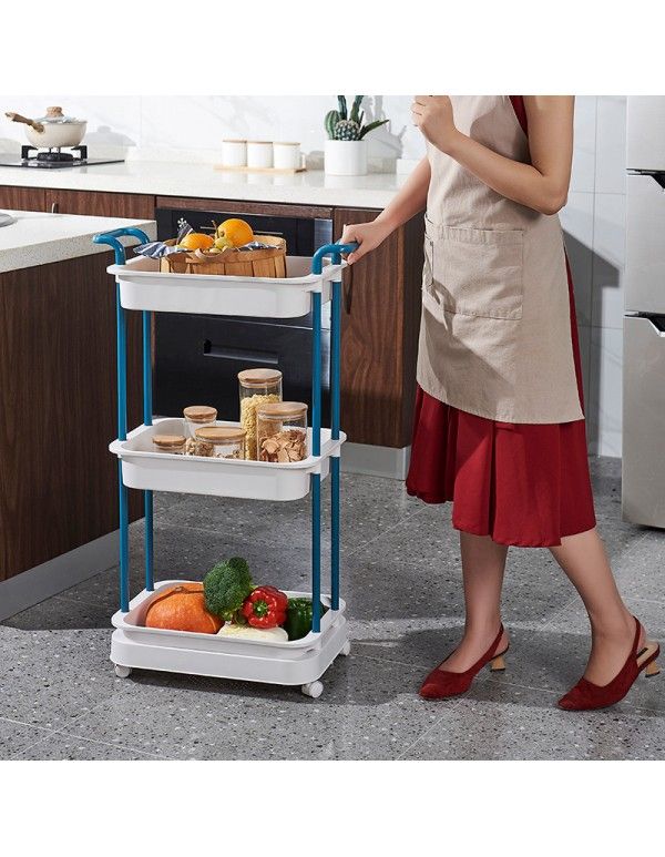 Kitchen shelf floor multi-layer vegetable shelf household products sewing basket fruit and vegetable storage rack 