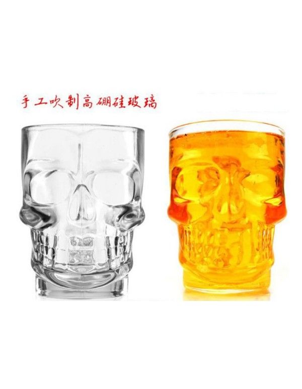 Bar KTV Crystal Skull skull wine glass handle bone wine cup wine set factory 