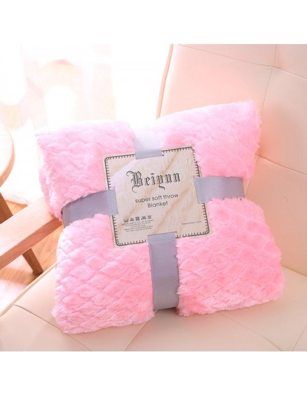 High quality short plush decorative blanket Mermaid diamond lattice blanket cover blanket factory price direct sale children's photography blanket in spring and Autumn