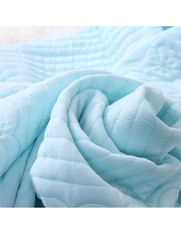 All cotton comfortable summer air conditioning quilt embroidered with cotton air conditioning blanket factory price direct selling summer cool quilt can be a substitute 