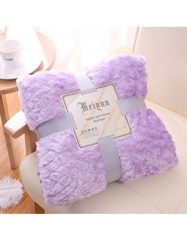 High quality short plush decorative blanket Mermaid diamond lattice blanket cover blanket factory price direct sale children's photography blanket in spring and Autumn