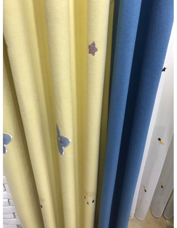 Children's room curtain star moon Cartoon Curtain custom 2020 new products 