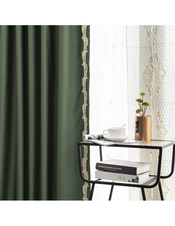 Chinese light luxury shade curtain, living room, bedroom, curtain, customized 