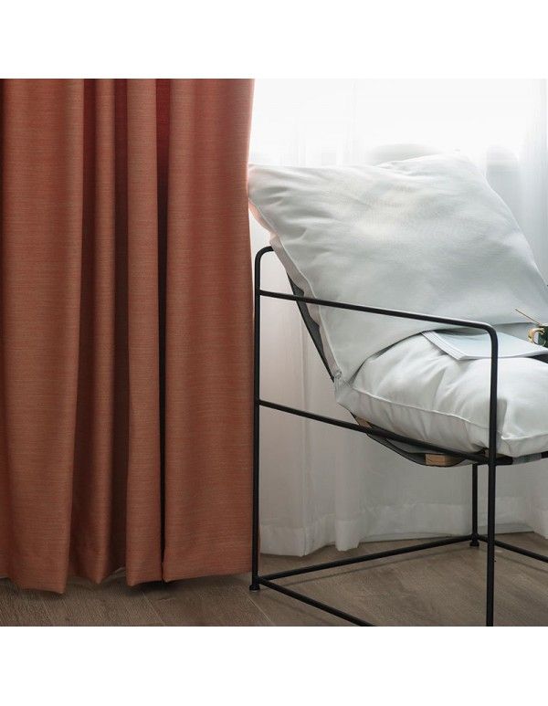 2019 new thickened hemp like blackout curtain, two-color hemp physical blackout and multi-color options 