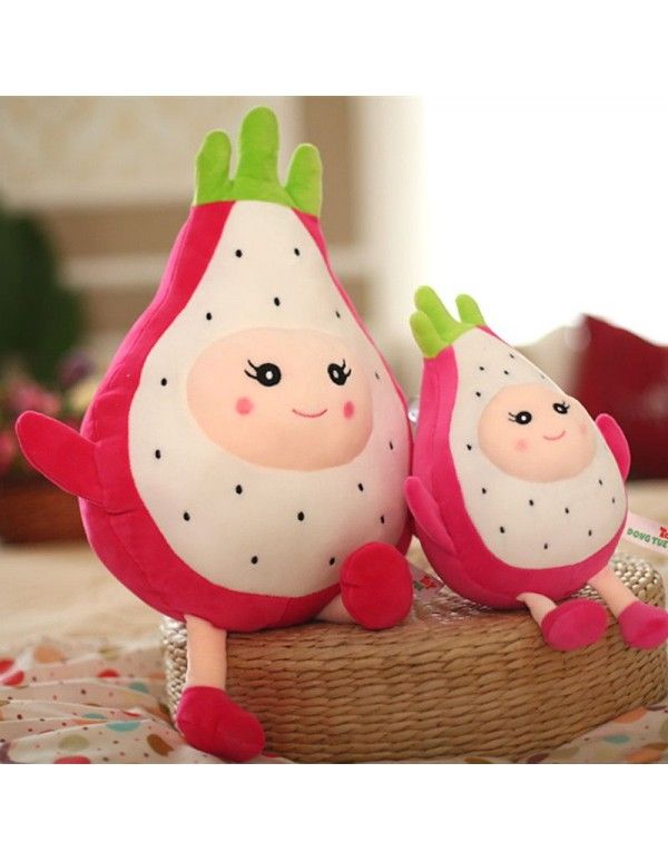 Creative new plush toy dragon fruit pillow fruit simulation gift children girls large size doll Grabber 