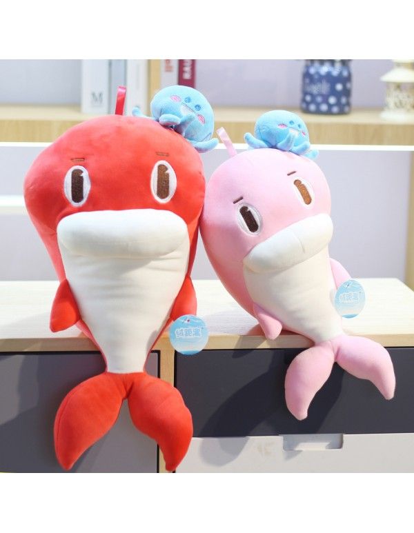 Children's plush toys learn from Abu dolphin Doll Baby Doll aquarium animal pillow gift