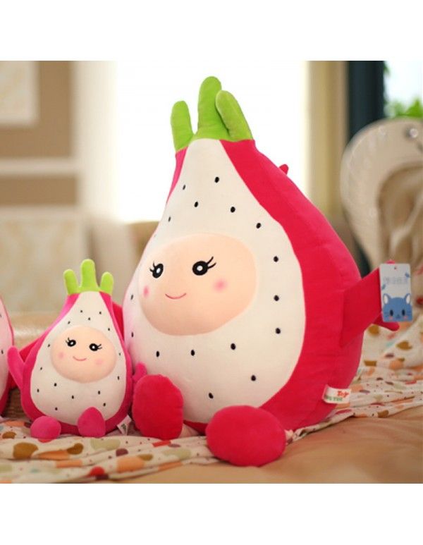 Creative new plush toy dragon fruit pillow fruit simulation gift children girls large size doll Grabber 