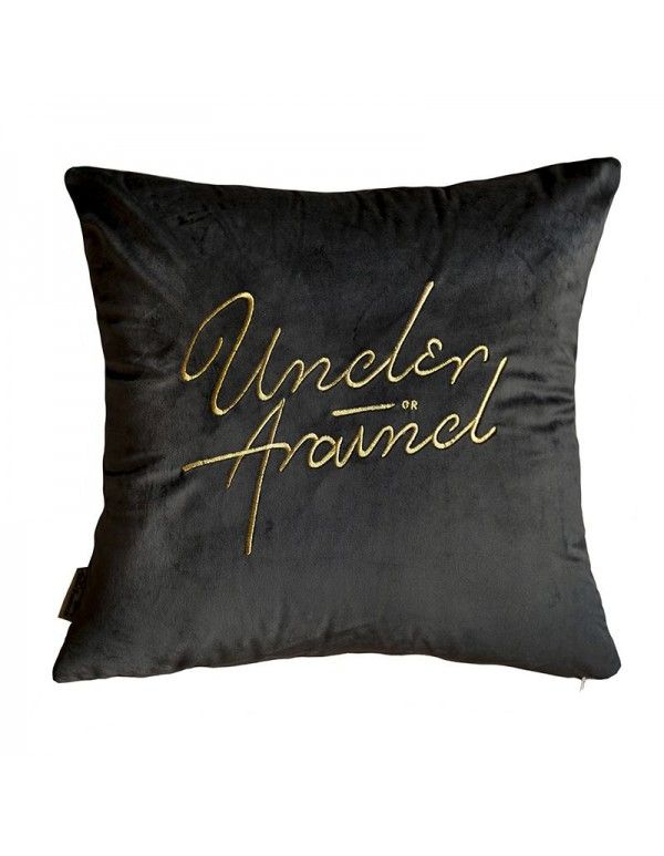 Amazon popular home pillow Nordic Light luxury living room decoration pillow velvet embroidery cushion cover customized wholesale 