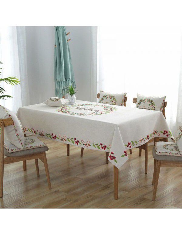 European original cotton and Linen Tablecloth tablecloth tea table cloth table mat small fresh tablecloth tablecloth manufacturer wholesale 