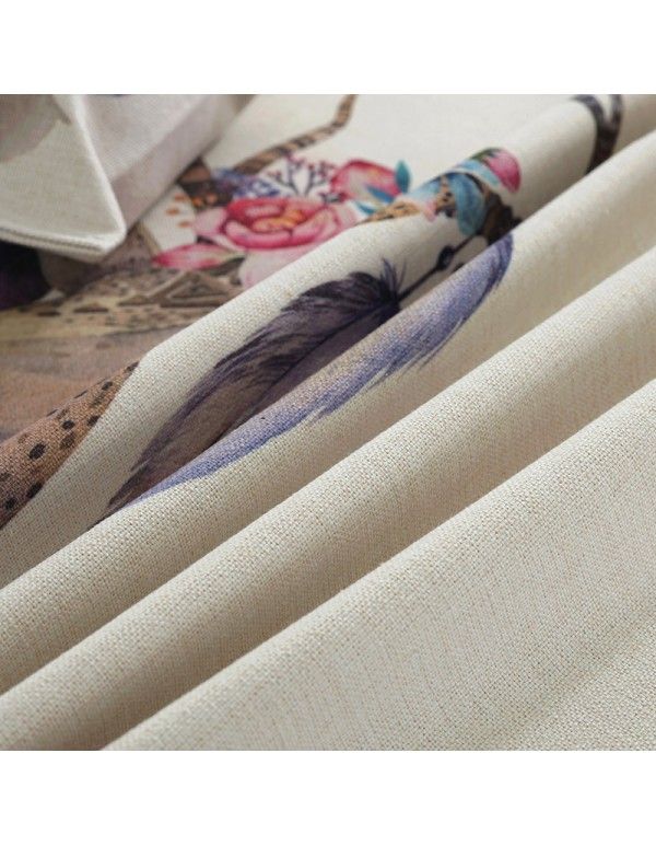 European style deer cotton and linen style printed cloth cover table cloth table cloth dust-proof cloth bedside cover cloth factory direct sale wholesale 