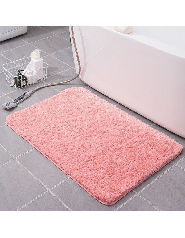 Factory direct sale thickened velvet carpet floor mat door mat kitchen mat bathroom water absorbent anti slip pad processing one piece 