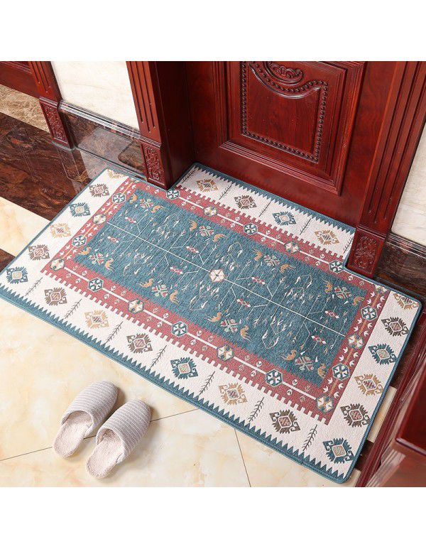 Duonei jacquard carpet floor mat, doormat, water absorption and anti-skid national style support customization 