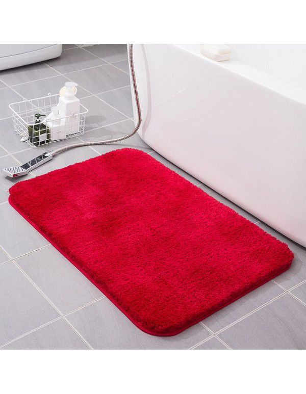 Bathroom absorbent mat carpet toilet door non slip foot mat toilet doormat bedroom floor towel 
