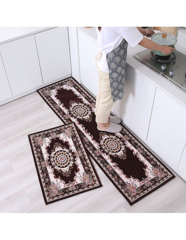 Factory direct supply donier jacquard floor mat, kitchen mat style, support customization, can be issued wholesale 