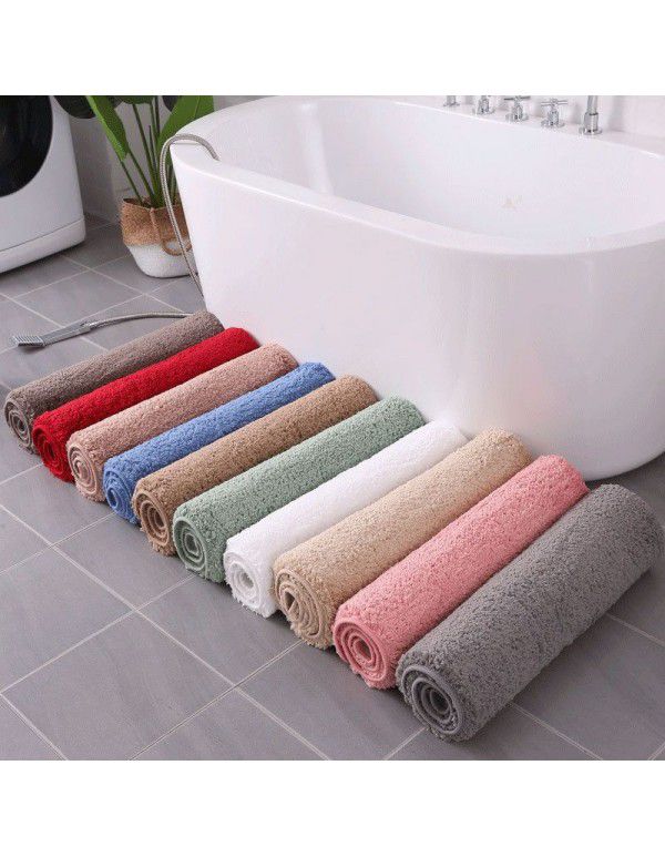 Factory direct wholesale thickened high pile into the home bedside bathroom water absorption anti slip mat floor mat carpet wholesale can be customized