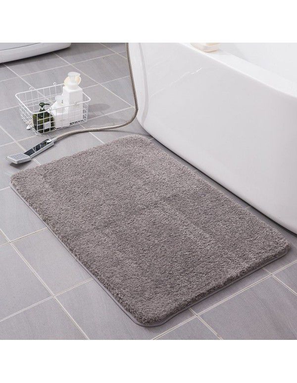 Wholesale thickened household bathroom absorbent foot pad, door mat anti slip pad can be customized to support a hair
