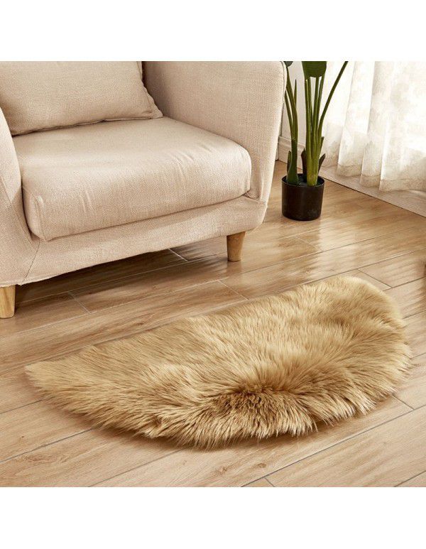 2020 cross border hot sale home plush cushion doormat carpet sofa living room creative floor mat cushion 