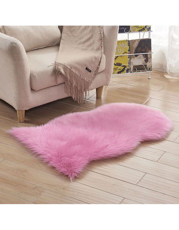 2020 cross border creative bedside carpet floor mat Plush home tea table sofa footmat bedroom Bay mat customization 