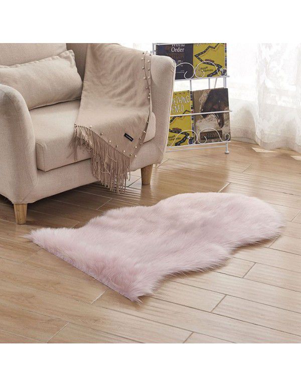 2020 cross border creative bedside carpet floor mat Plush home tea table sofa footmat bedroom Bay mat customization 