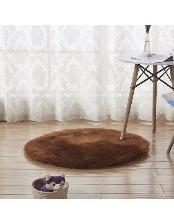 Hot selling home mat Nordic Plush living room bedroom bedside carpet sofa antiskid mat cushion customization 