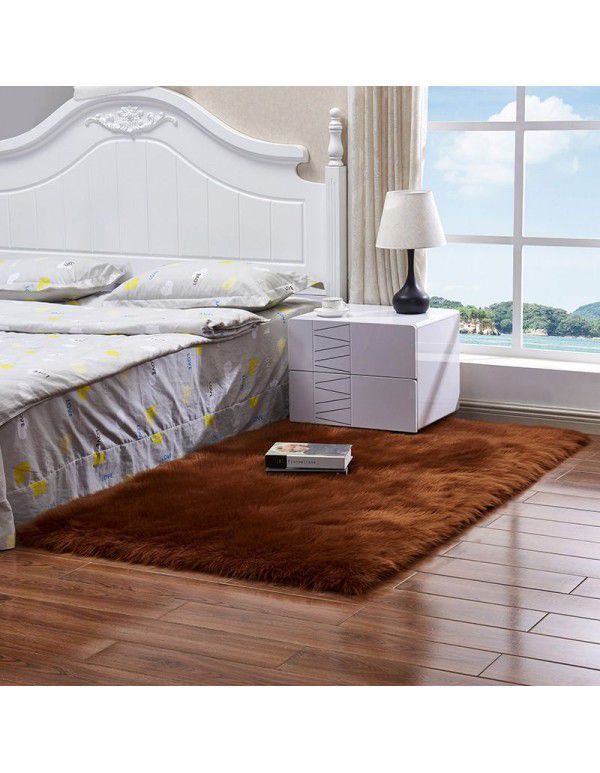 Autumn sofa carpet bedside floor mat whole wool like cushion bay window mat family baby play cold blanket