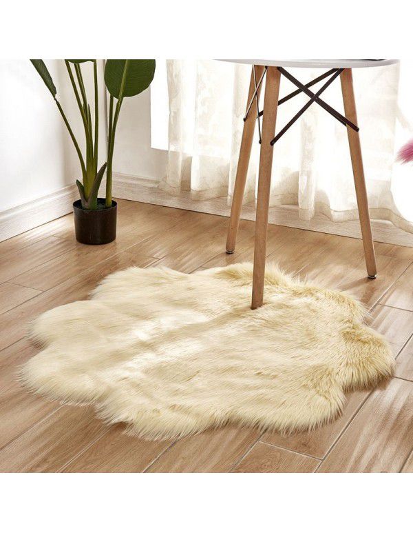 Hot selling household imitation wool carpet bedroom living room floor mat bay window pad office chair cushion sofa cushion 