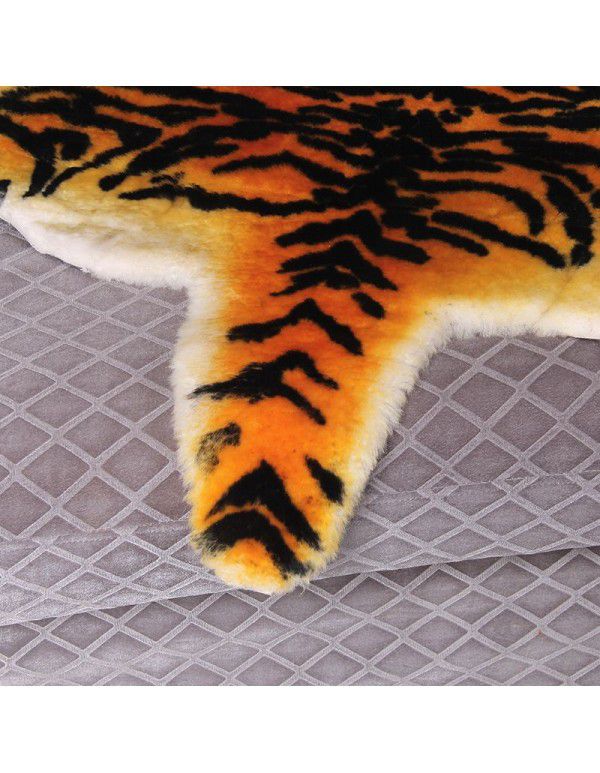 Cross border creative decoration printing Australian Sheepskin household carpet floor cushion sofa cushion elderly children warm cushion 
