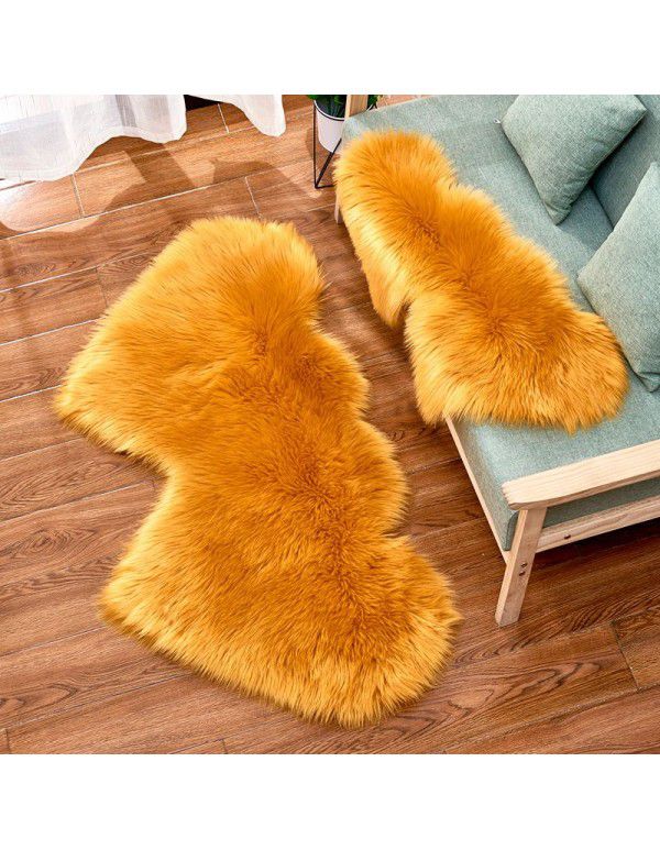 2020 cross border creative love plush carpet fashion European style floor mat sofa cushion foot pad 