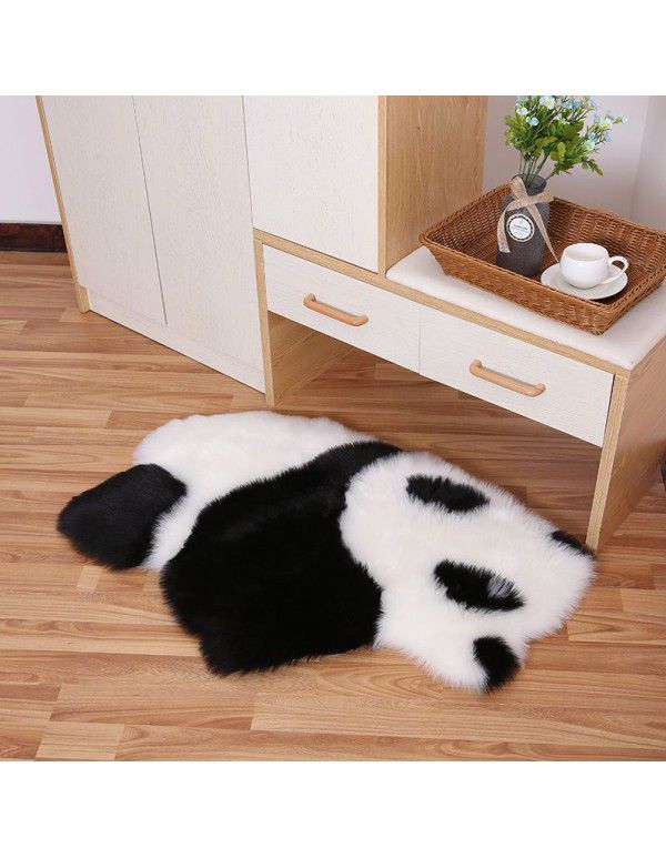 Home anti slip carpet cute cartoon koala panda imitation wool Plush floor mat tapestry office carpet 