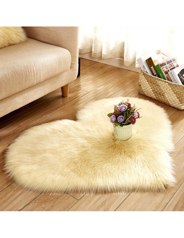 Cross border home long Plush cold proof carpet floor mat sofa cold pad mat bedroom blanket customized one 
