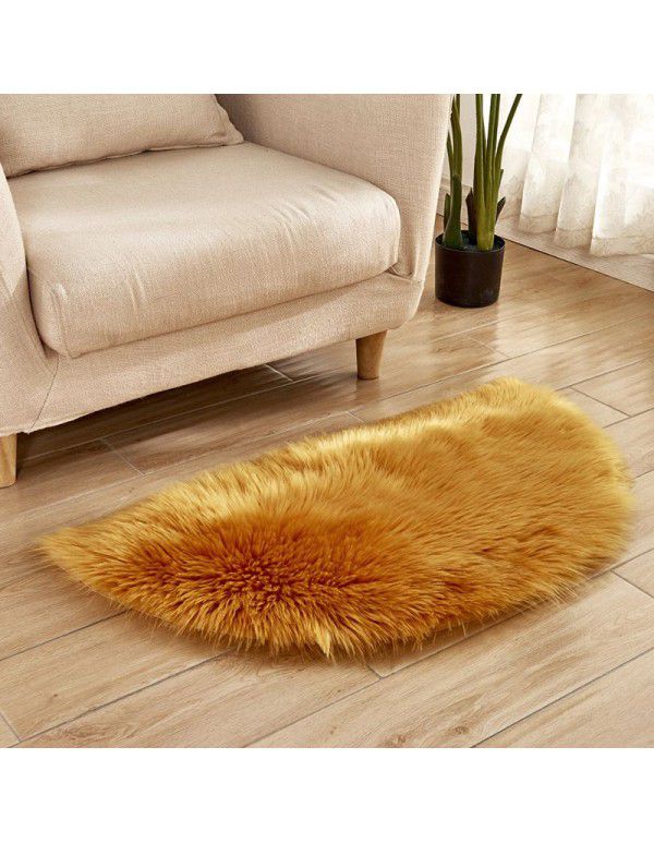 2020 cross border hot sale home plush cushion doormat carpet sofa living room creative floor mat cushion 