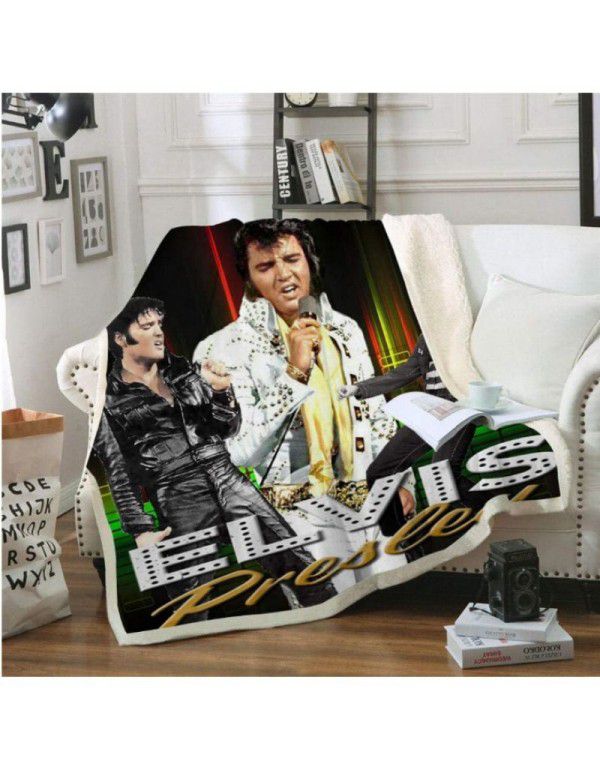 Elvis Presley blanket hot sale blanket 3D printing blanket lunch break blanket star to customize