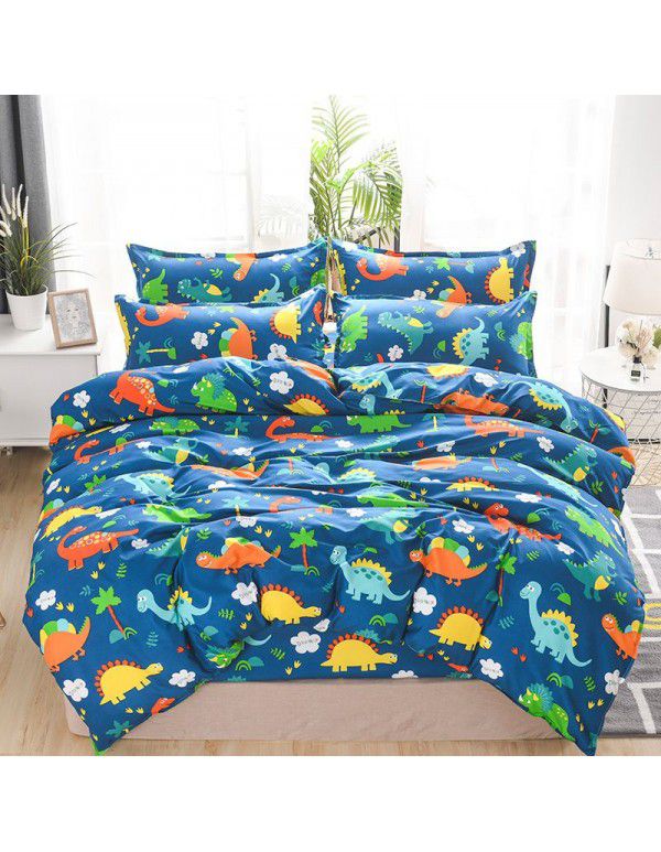 Factory direct sale Pro skin aloe cotton four sets of single and double sets student dormitory sets wholesale