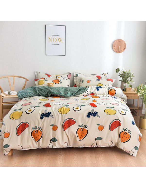 Factory direct sales home visit wholesale Princess wind four sets of spring and summer four sets of single Quilt Set wholesale