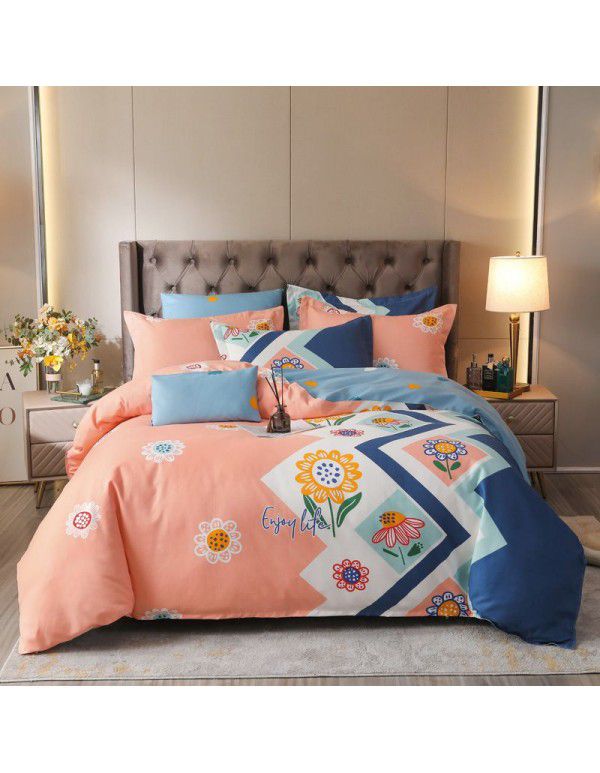Factory wholesale big version of four sets of four seasons all cotton matted bed sheets, quilt covers, home gifts, one on behalf of the hair