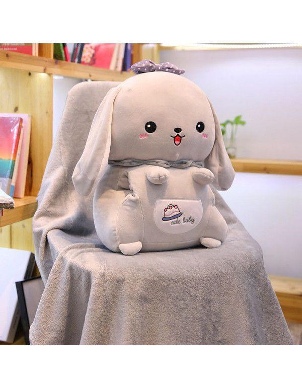 Down cotton drop ear cute rabbit doll Rabbit plush toy South Korea ugly cute doll Valentine's Day gift