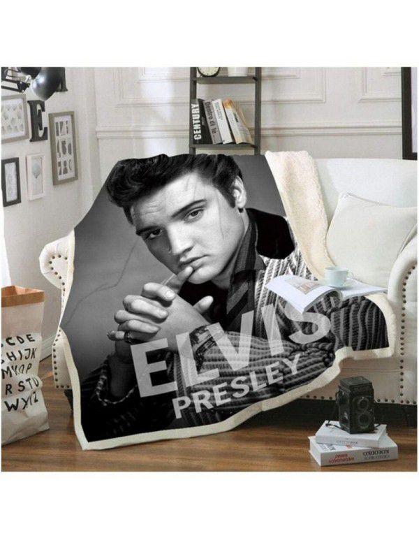 Elvis Presley blanket hot sale blanket 3D printing blanket lunch break blanket star to customize