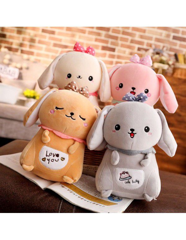 Down cotton drop ear cute rabbit doll Rabbit plush toy South Korea ugly cute doll Valentine's Day gift