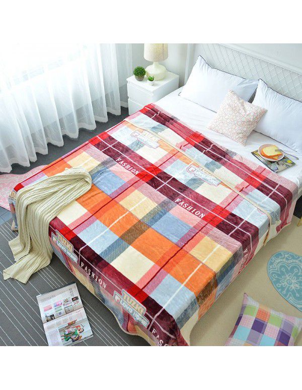 Cross border Amazon Bay flannel blanket sofa blanket thickened double nap blanket foreign trade air conditioning blanket