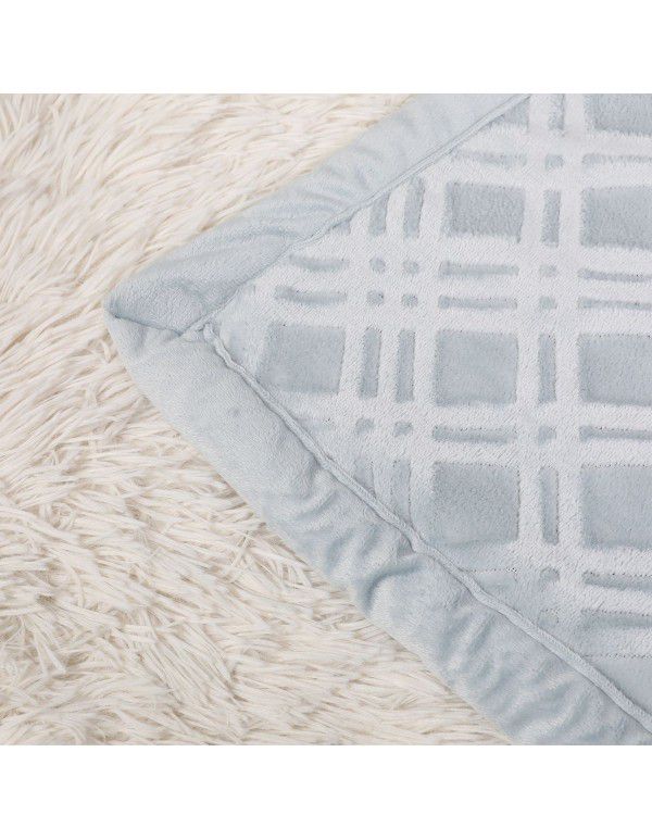 Factory customized cross-border special for Amazon hot double flange fluffy blanket Shumian fluffy home blanket