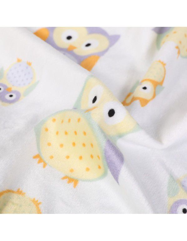 Factory direct sales super soft printing double layer pressure bubble thickened children's nap blanket air conditioning blanket promotion children's gift blanket