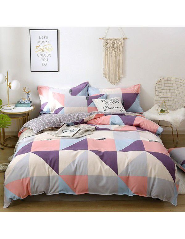 Factory direct sales home visit wholesale Princess wind four sets of spring and summer four sets of single Quilt Set wholesale