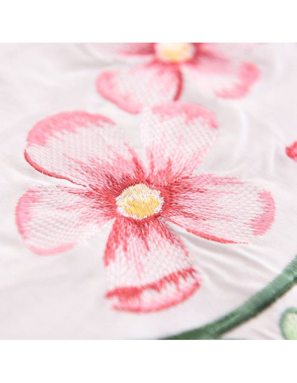 60 thread cotton satin printing 4-piece plant flower all cotton bedding sheet